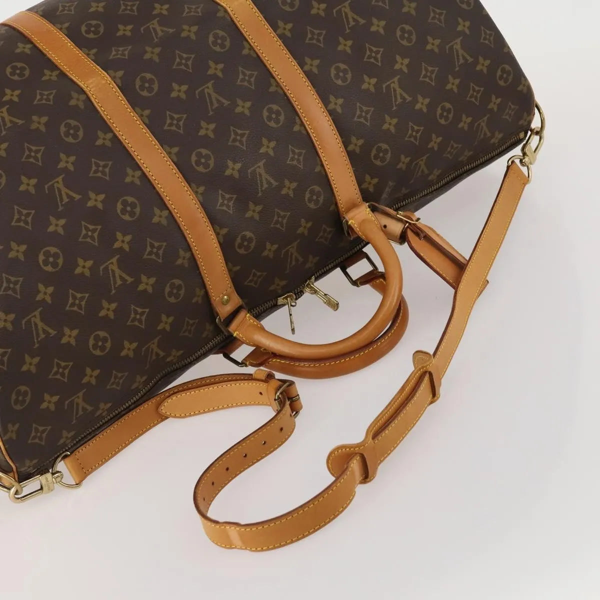 Louis Vuitton Keepall Bandouliere Monogram Canvas, Brown, Canvas, Travel Bag