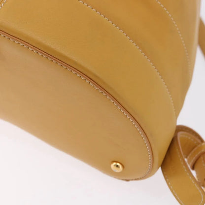 Loewe Anton Leather, Yellow, Leather, Backpack