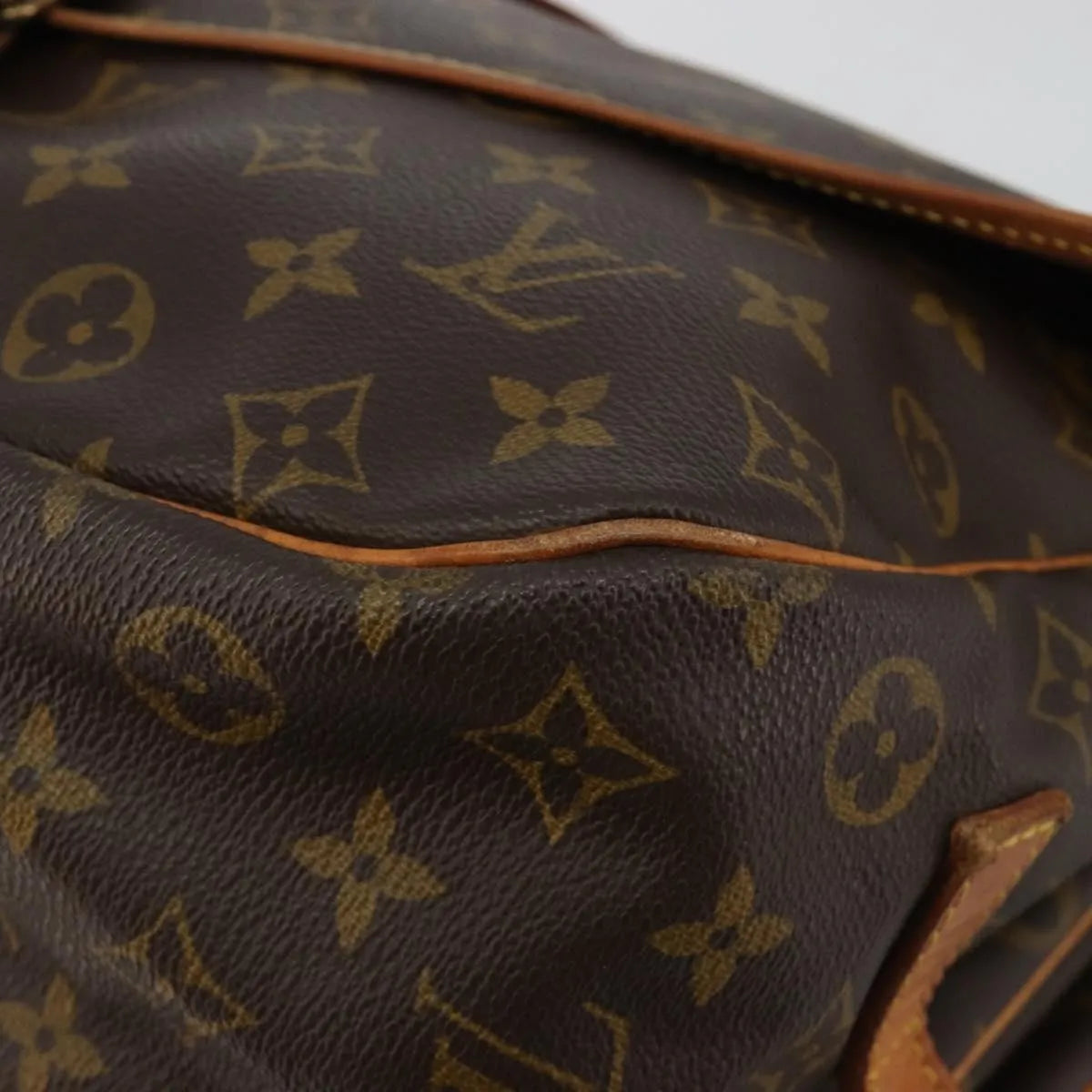 Louis Vuitton Saumur Monogram Canvas, Brown, Canvas, Shoulder Bag