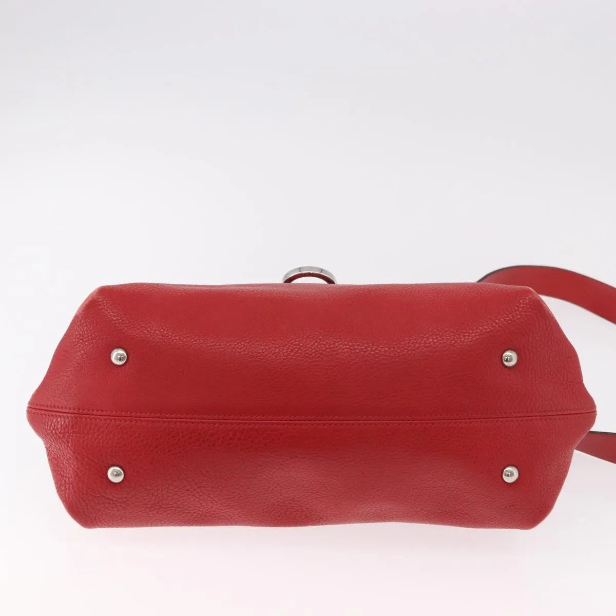 Salvatore Ferragamo Sofia Satchel Leather, Red, Leather, Handbag