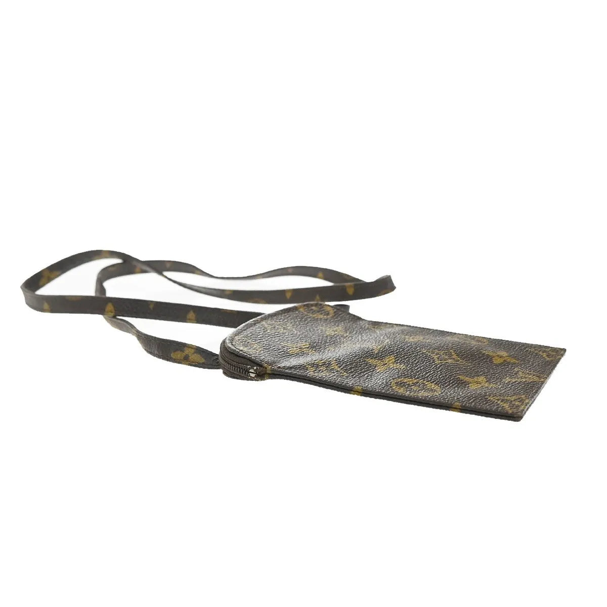 Louis Vuitton Pochette Secret Monogram canvas, Brown, Canvas, Clutch