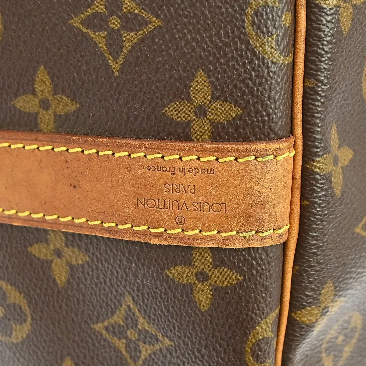 Louis Vuitton Keepall Bandoulière Monogram, Brown, Canvas, Travel Bag