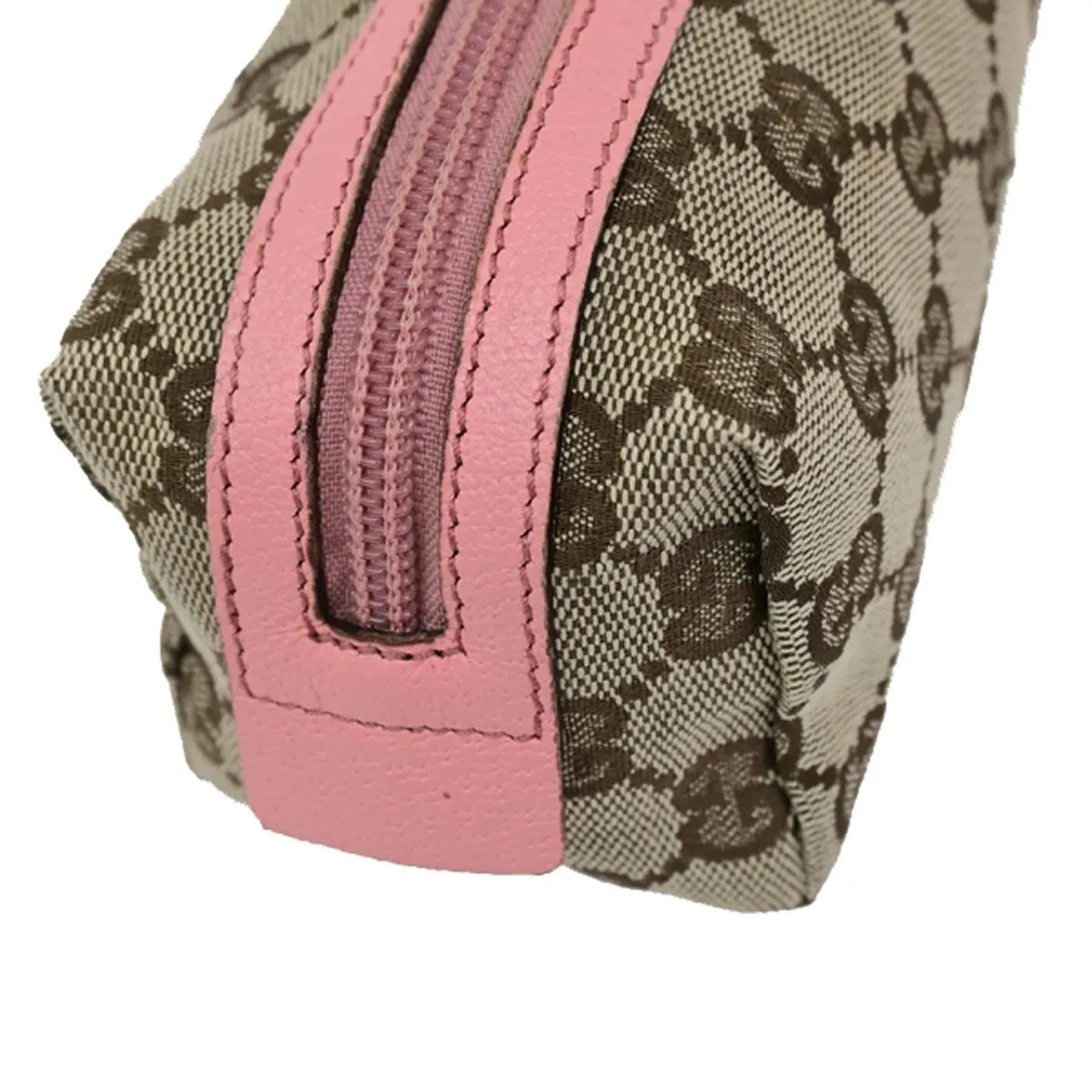 Gucci Cosmetic Case GG Canvas, Brown, Canvas, Clutch
