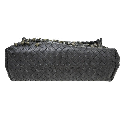 Bottega Veneta Olimpia Tobu Intrecciato Nappa, Black, Leather, Shoulder Bag