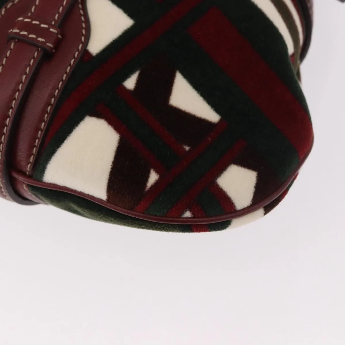 Gucci Vintage Jackie Shoulder Canvas and Leather, Green, Canvas, Shoulder Bag