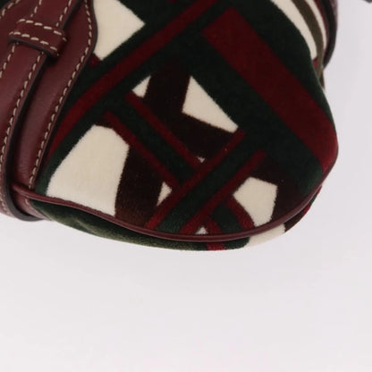 Gucci Vintage Jackie Shoulder Canvas and Leather, Green, Canvas, Shoulder Bag