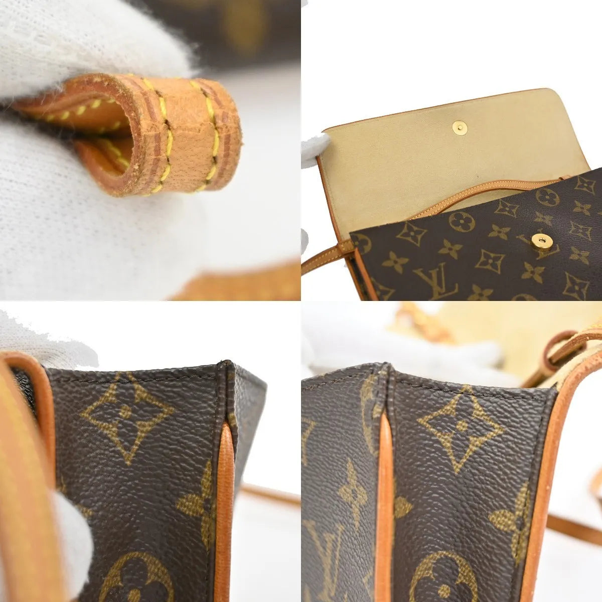 Louis Vuitton Twin Monogram Canvas, Brown, Canvas, Clutch