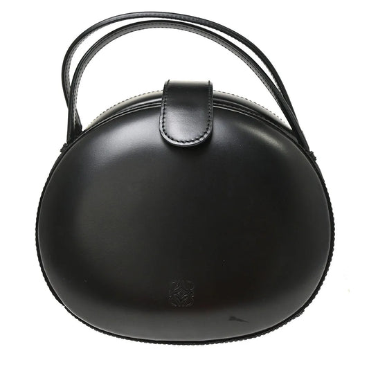 Loewe Vintage Anagram Leather, Black, Leather, Handbag