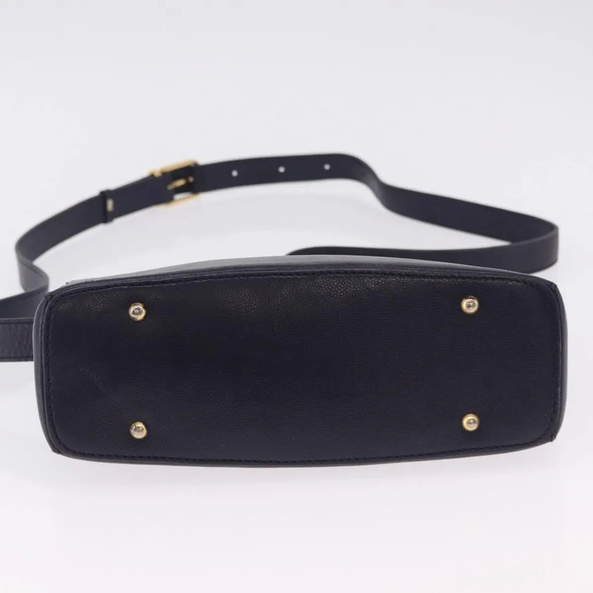 Celine Vintage Leather, Navy, Leather, Shoulder Bag