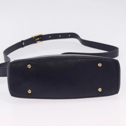 Celine Vintage Leather, Navy, Leather, Shoulder Bag