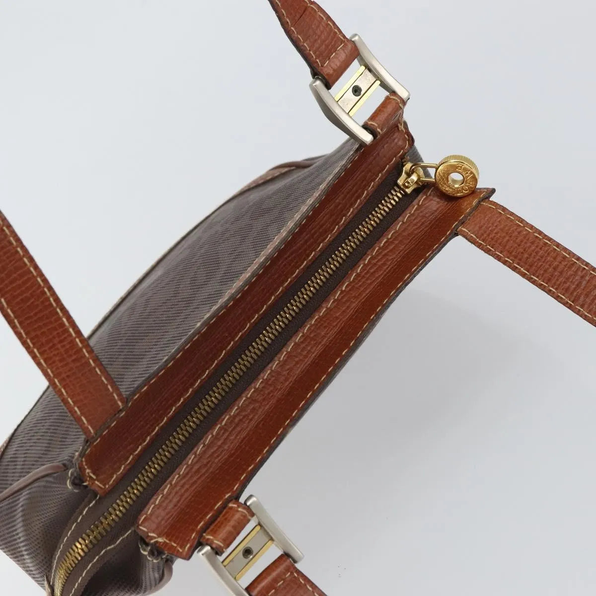 Loewe Anagram PVC Leather, Brown, PVC, Shoulder Bag