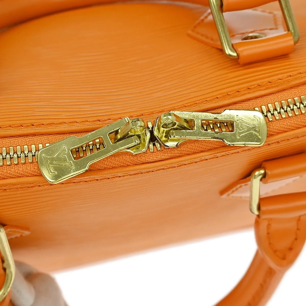 Louis Vuitton Alma Epi Leather, Orange, Leather, Handbag