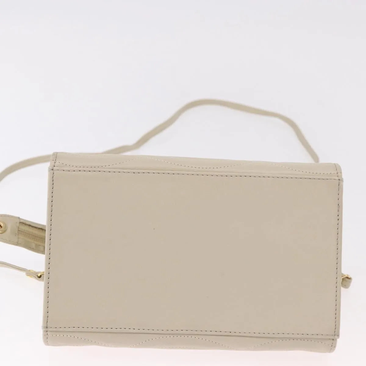 Fendi Vintage Handbag Leather, Beige, Leather, Handbag