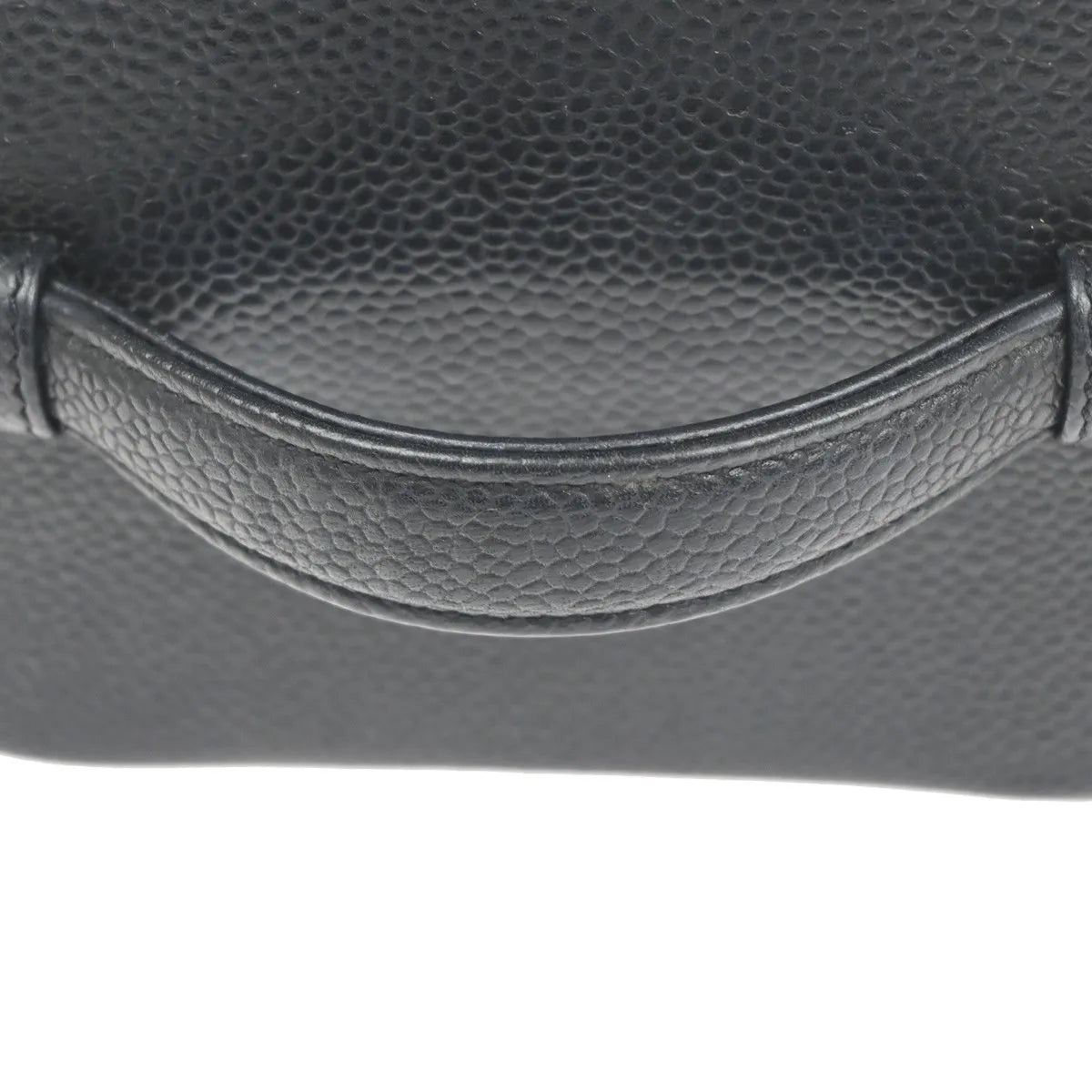 Chanel Vintage Timeless Cosmetic Case Caviar, Black, Leather, Handbag