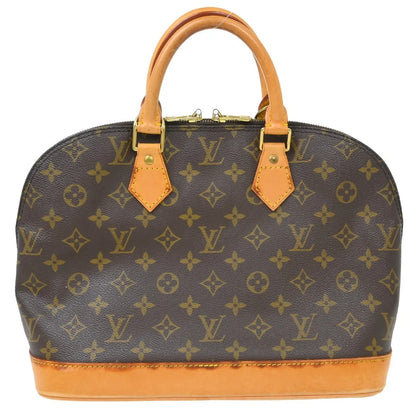 Louis Vuitton Alma Monogram Canvas, Brown, Canvas, Handbag