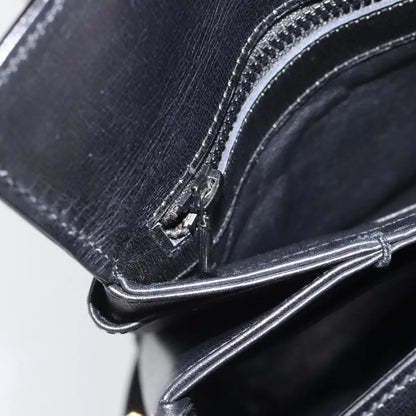 Gucci Vintage Leather, Black, Leather, Shoulder Bag