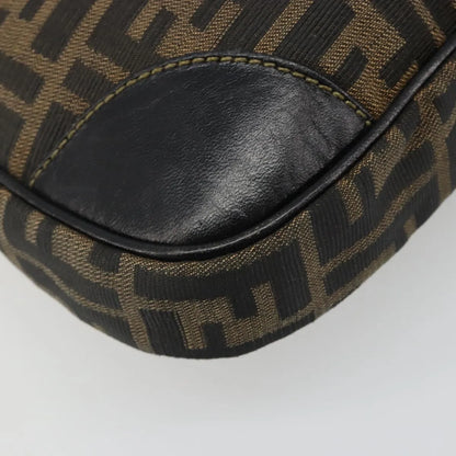Fendi Chef Hobo Zucca Canvas, Brown, Canvas, Shoulder Bag