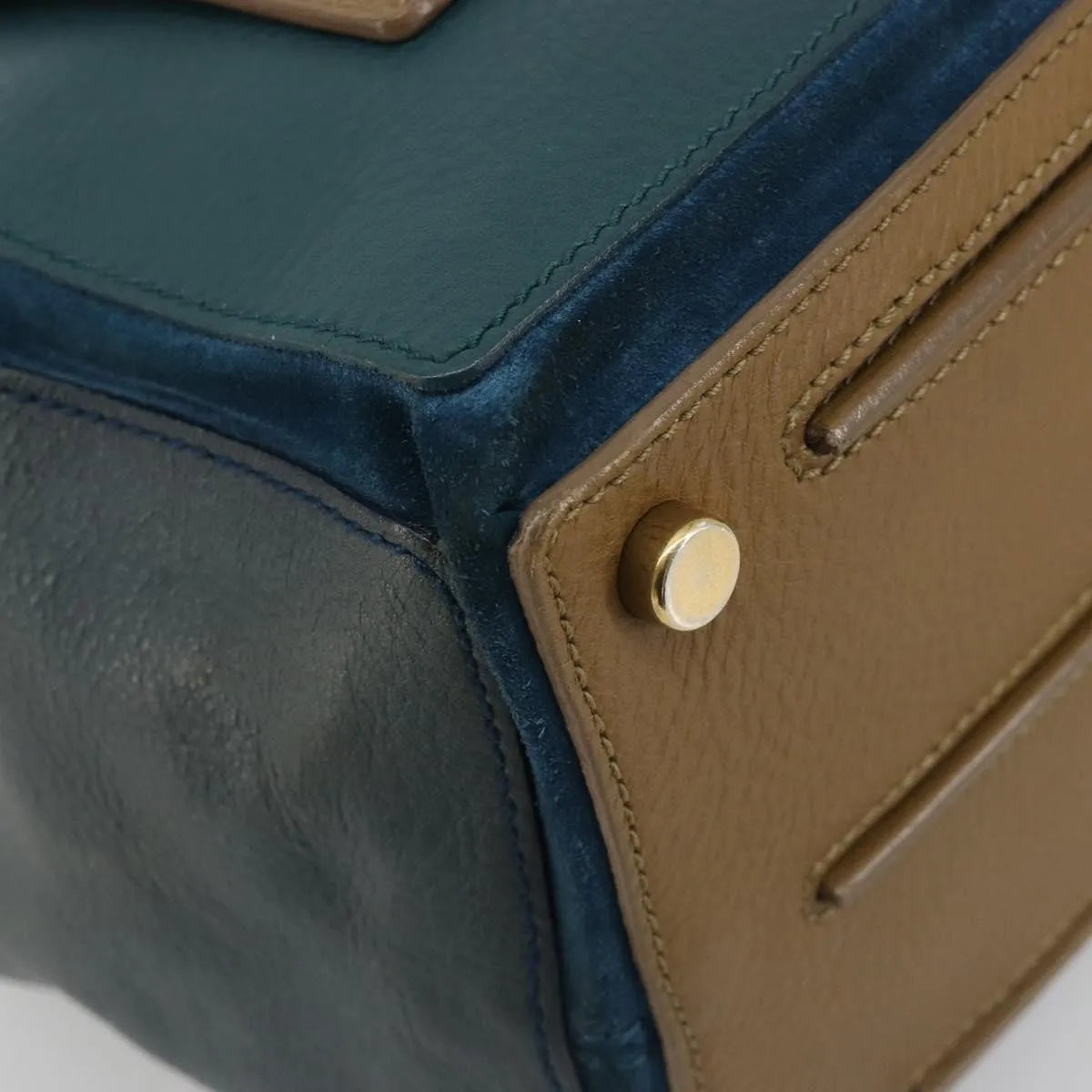 Saint Laurent Tricolor Muse Two Leather, Multicolour, Leather, Handbag