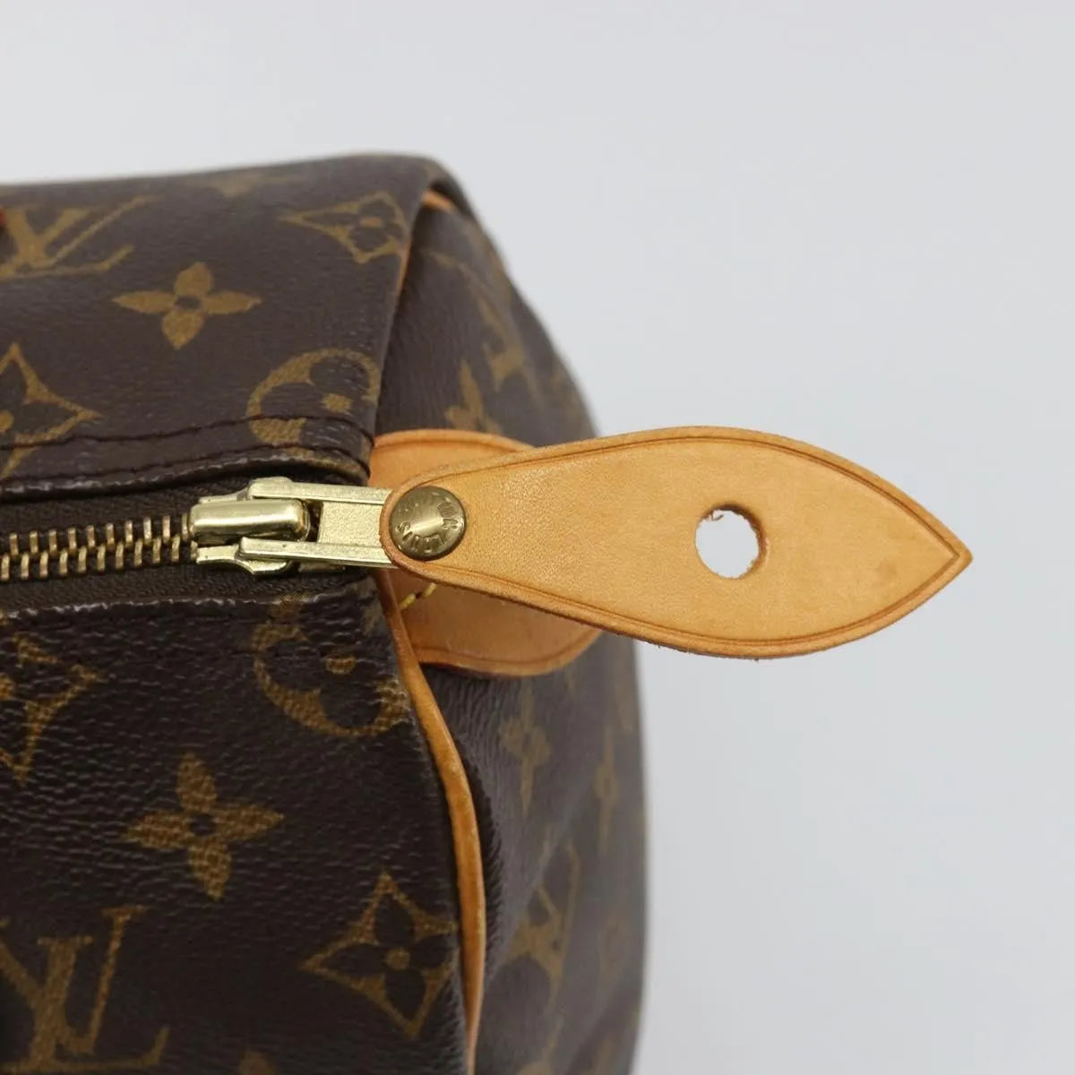 Louis Vuitton Speedy Monogram Canvas, Neutral, Canvas, Handbag