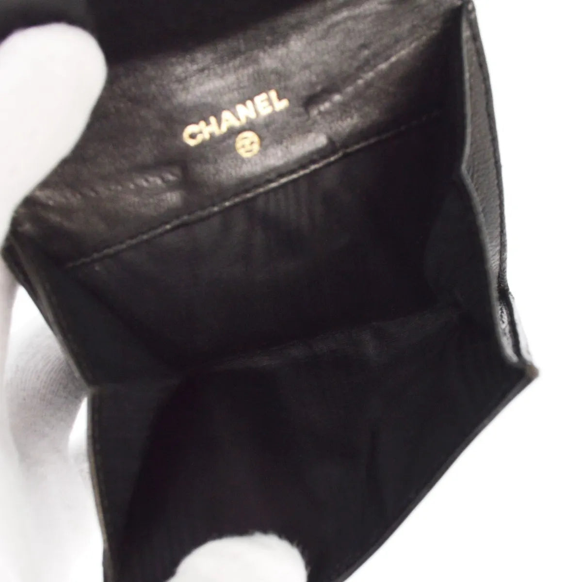 Chanel Timeless CC Bifold Wallet Caviar, Black, Calfskin, Wallet