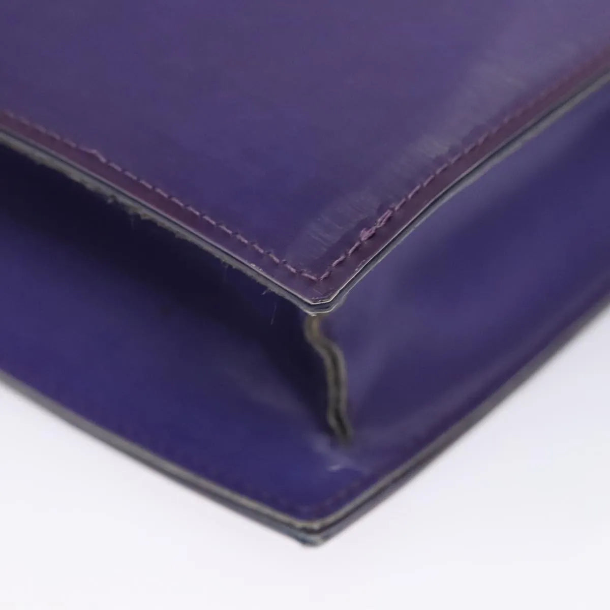Chanel Vintage Holographic Chain Tote Vinyl, Purple, Plastic, Tote Bag