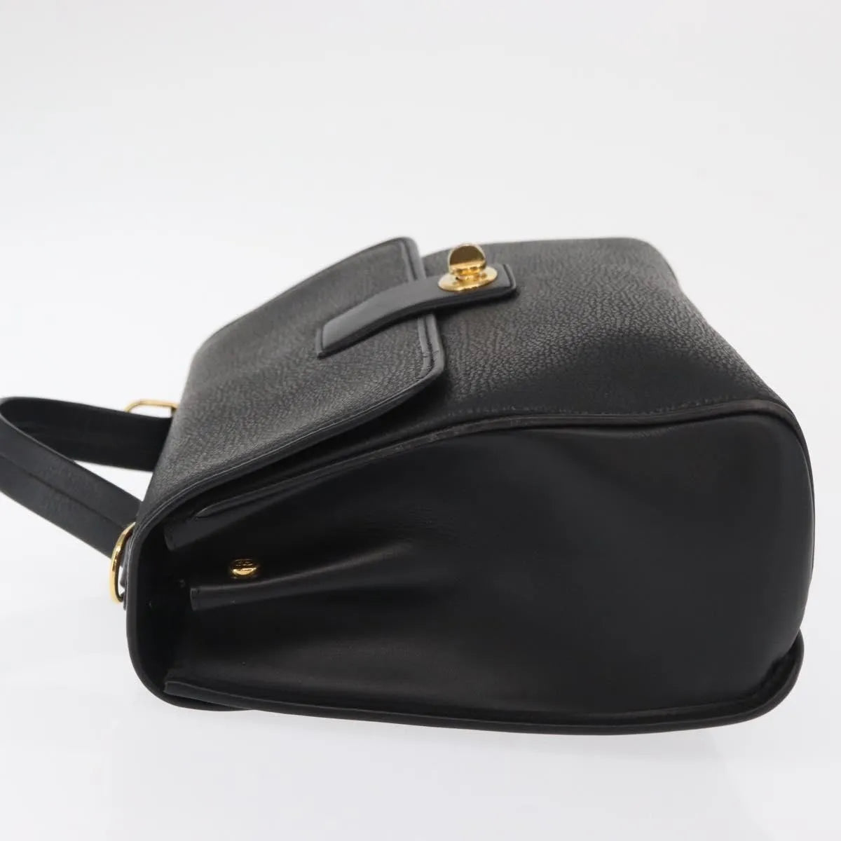 Gucci Vintage Leather, Black, Leather, Handbag