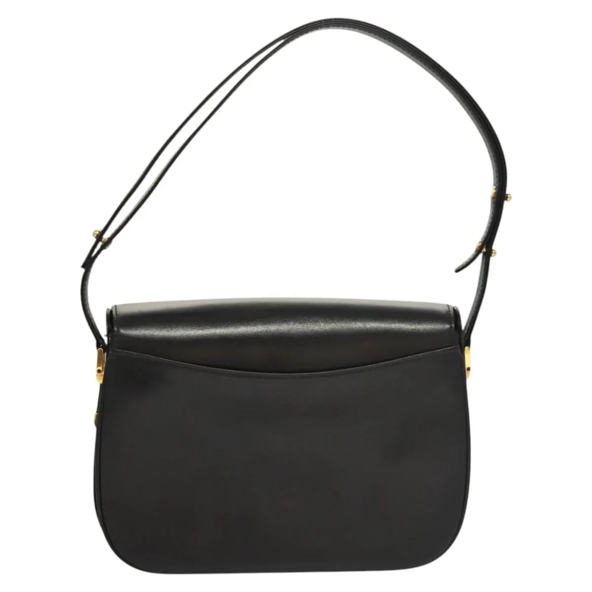 Bally Vintage Leather, Black, Leather, Shoulder Bag