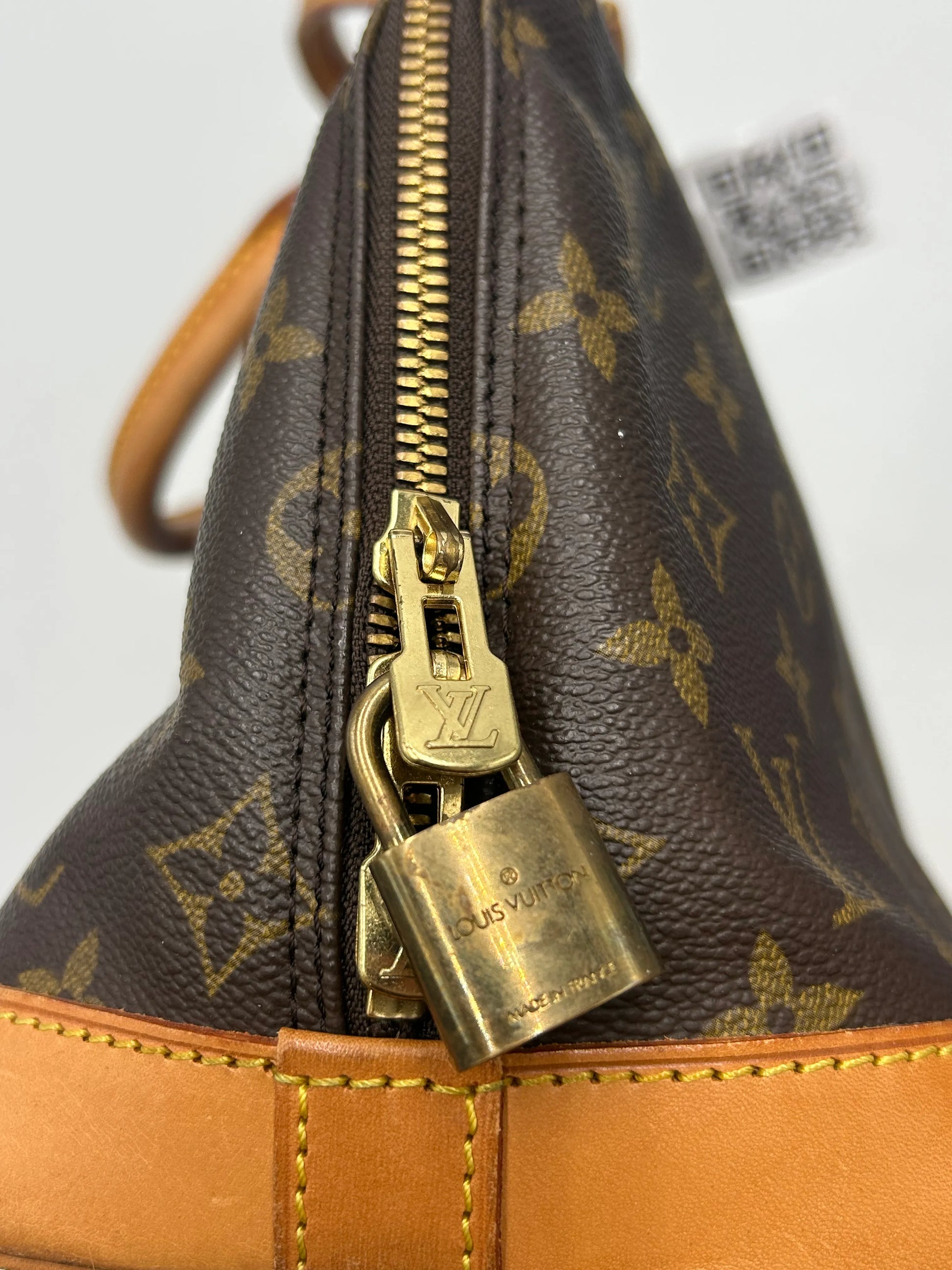 Louis Vuitton Alma Monogram Canvas, Brown, Canvas, Handbag