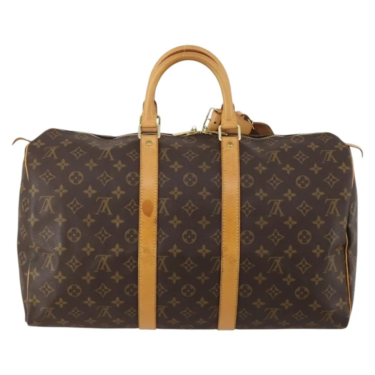 Louis Vuitton Keepall Monogram Canvas, Brown, Canvas, Travel Bag