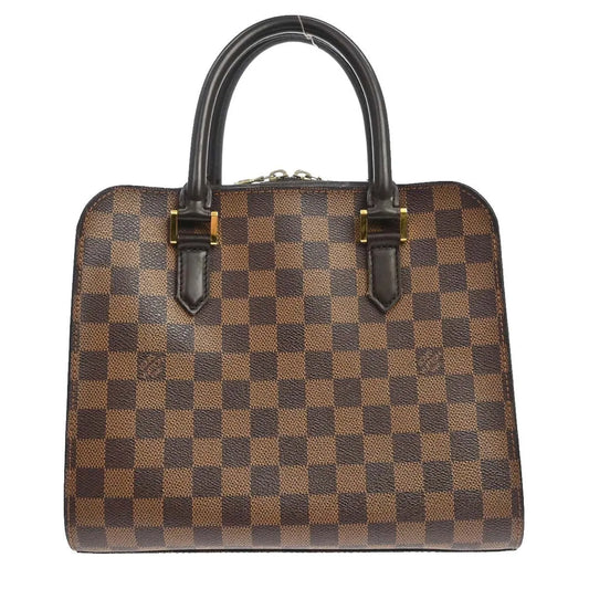 Louis Vuitton Triana Damier, Brown, Canvas, Handbag