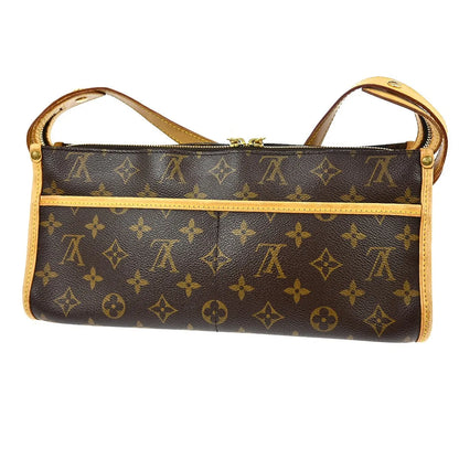 Louis Vuitton Popincourt Handle Monogram Canvas, Brown, Canvas, Shoulder Bag