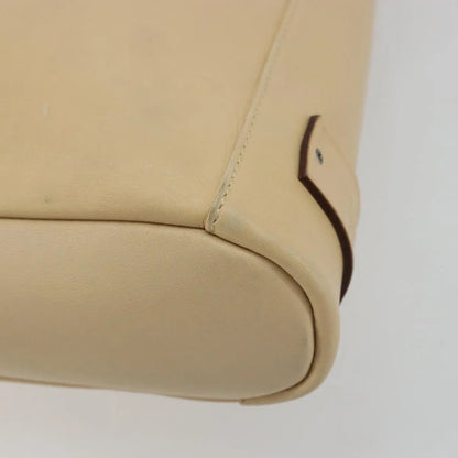Gucci Vintage Flat Messenger Leather, Beige, Leather, Shoulder Bag