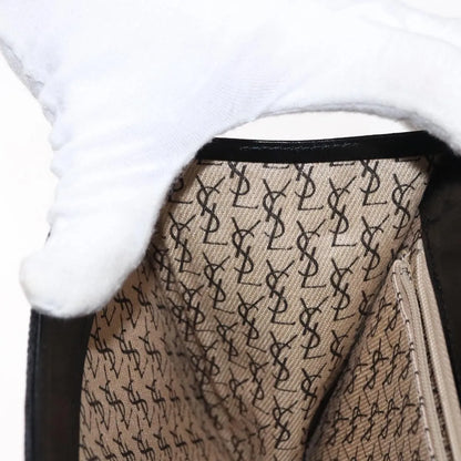 Saint Laurent Vintage Leather, Black, Leather, Shoulder Bag