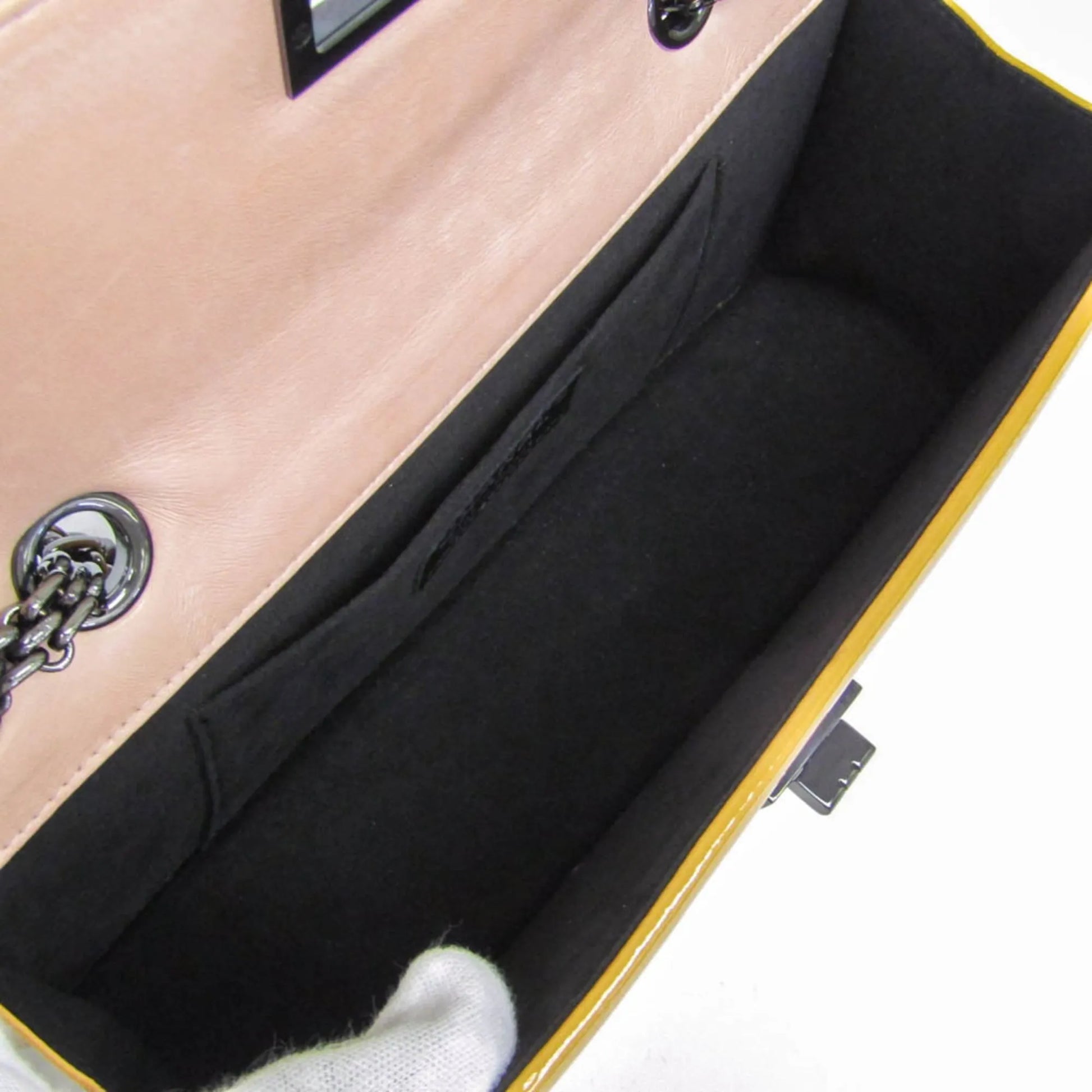 Chanel Reissue 2.55 Wallet on Chain Quilted Patent, Multicolour, Leather, Shoulder Bag