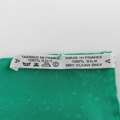 Hermes Carré 90 Silk multicolor, Green, Silk, Scarf