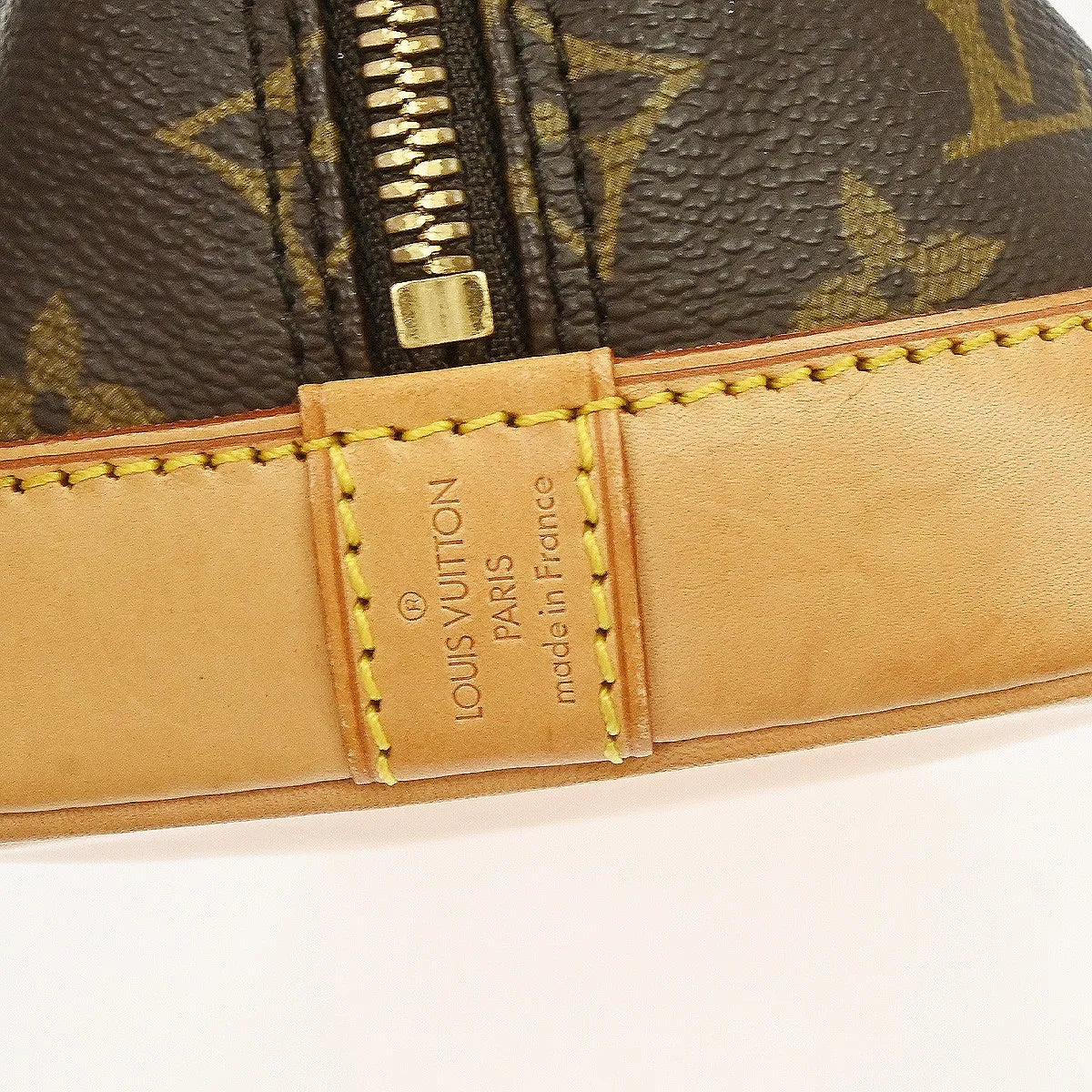 Louis Vuitton Vintage Alma Monogram Canvas, Brown, Canvas, Handbag