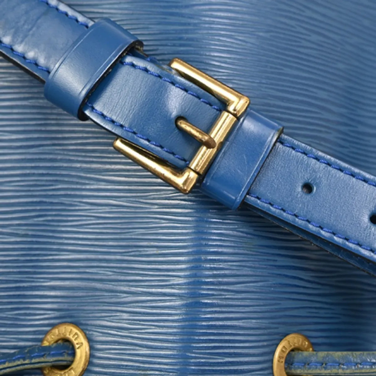 Louis Vuitton Petit Noe Epi Leather, Blue, Leather, Shoulder Bag