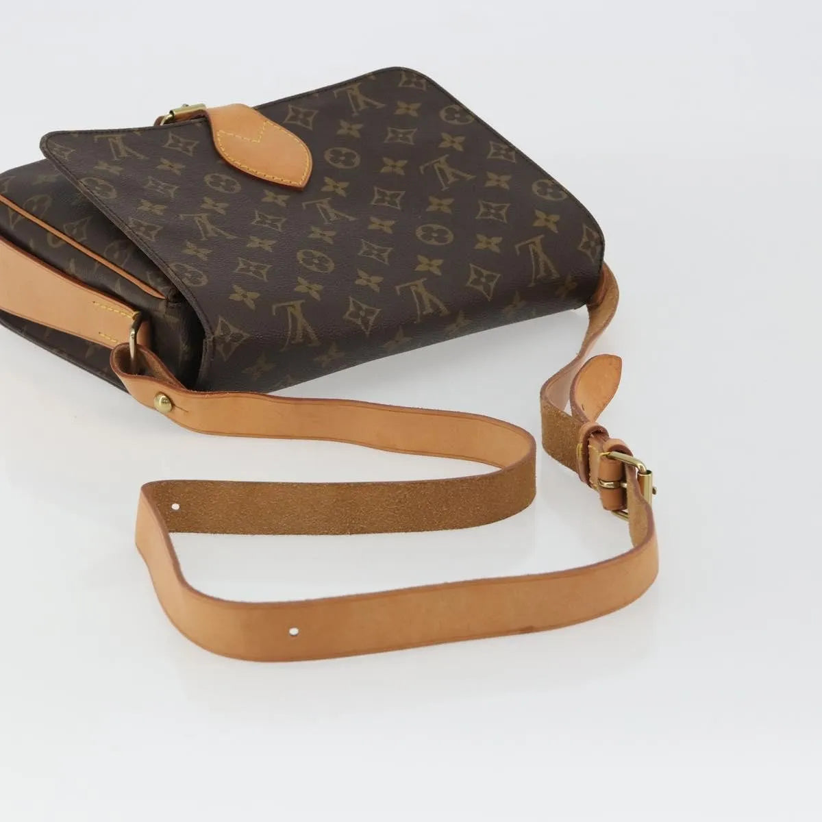 Louis Vuitton Cartouchiere Monogram Canvas, Brown, Canvas, Shoulder Bag