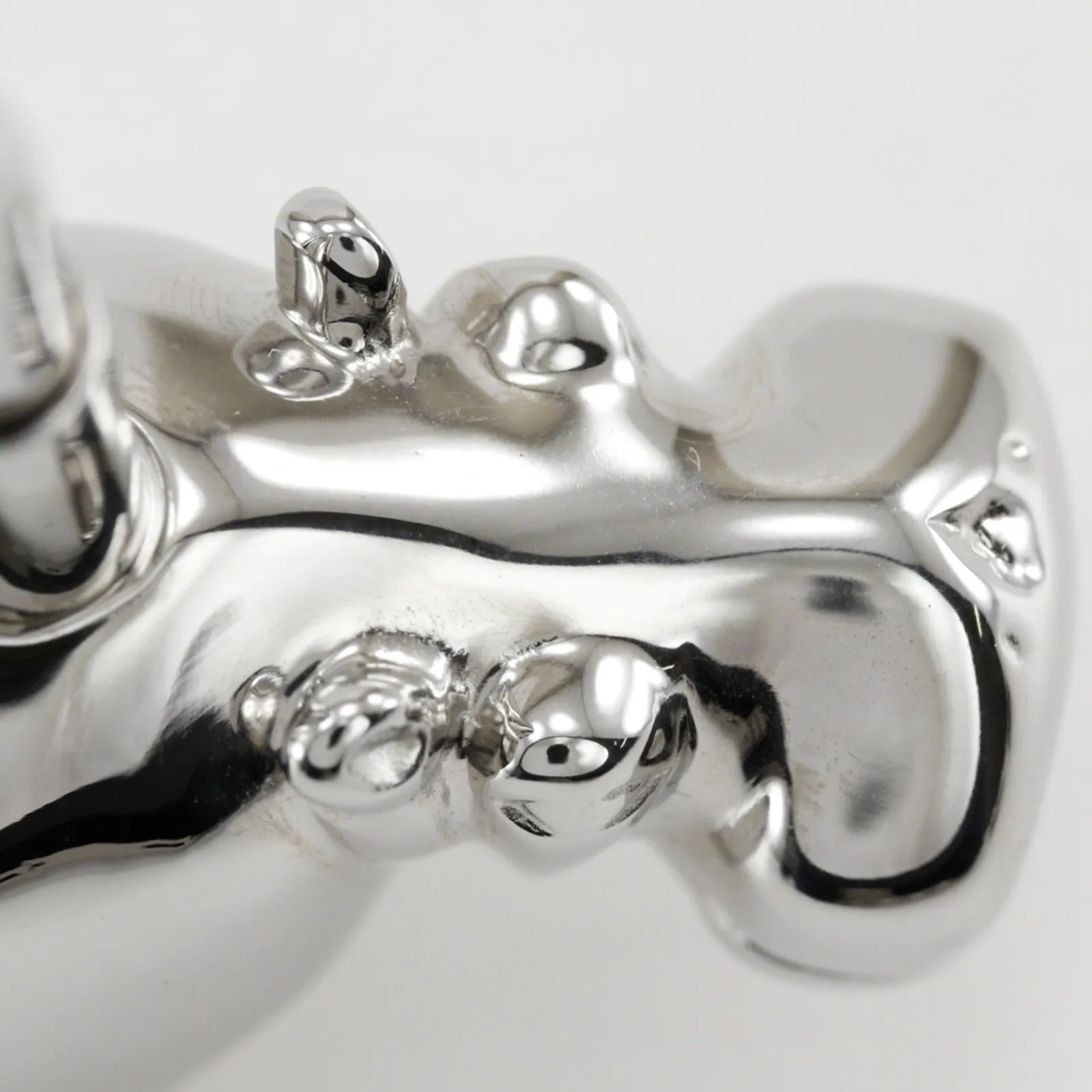 Hermes Cadena Metal, Silver, Metal, Charm