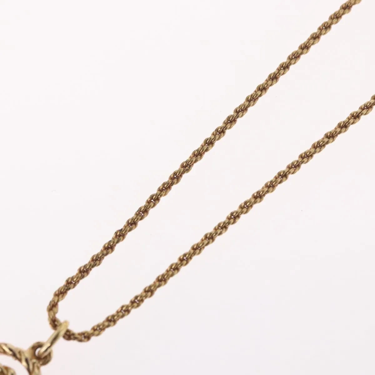 Christian Dior CD Pendant Gold-plated, Gold, Gold Plated, Necklace