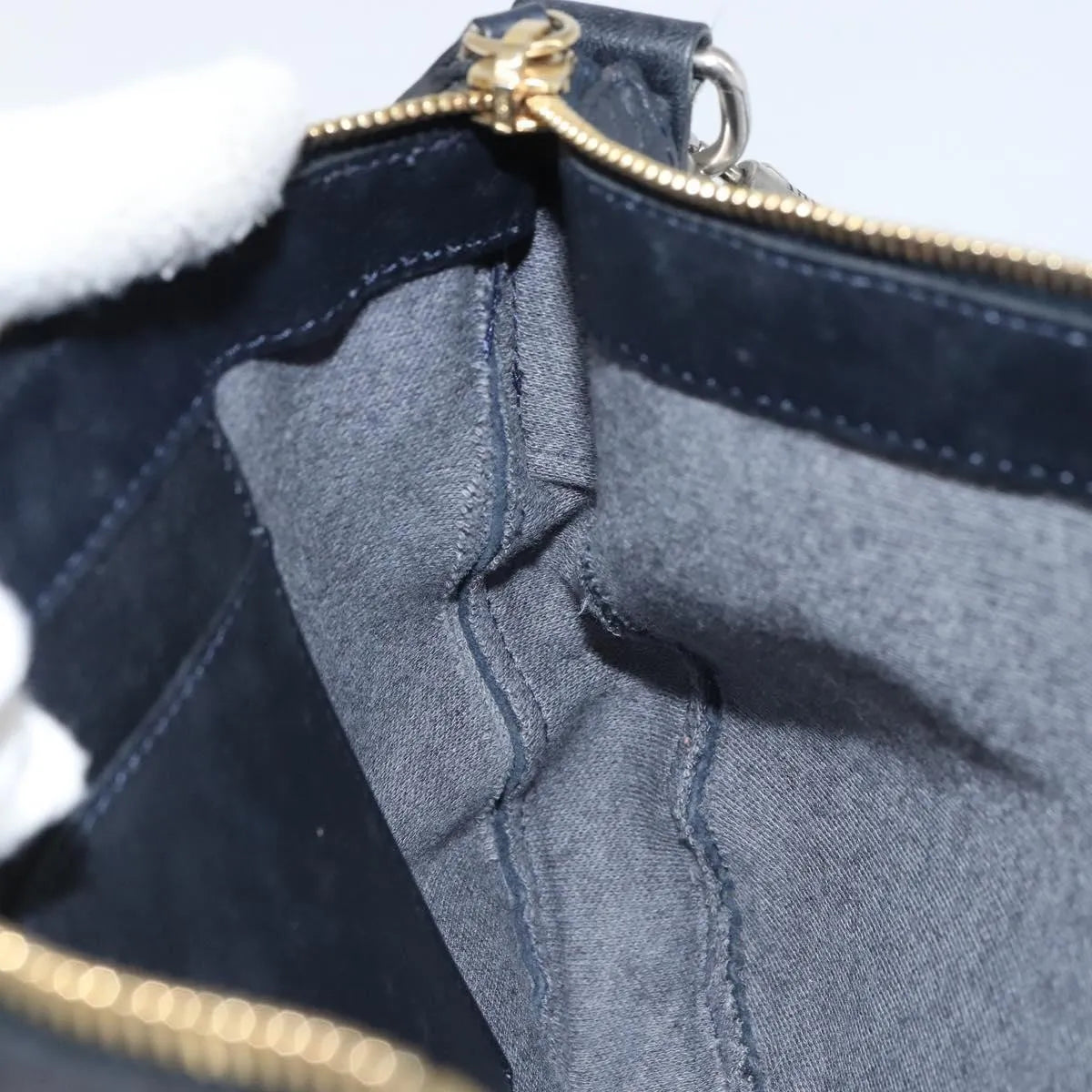 Celine Vintage Leather, Navy, Leather, Shoulder Bag