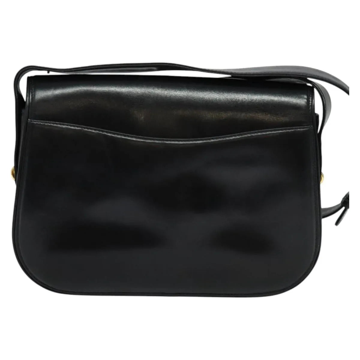 Gucci Vintage Leather, Black, Leather, Shoulder Bag