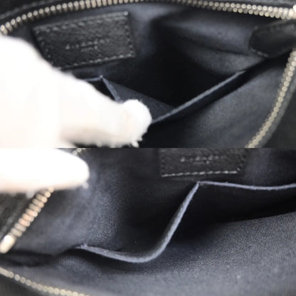 Givenchy Logo Messenger Leather, Black, Leather, Shoulder Bag