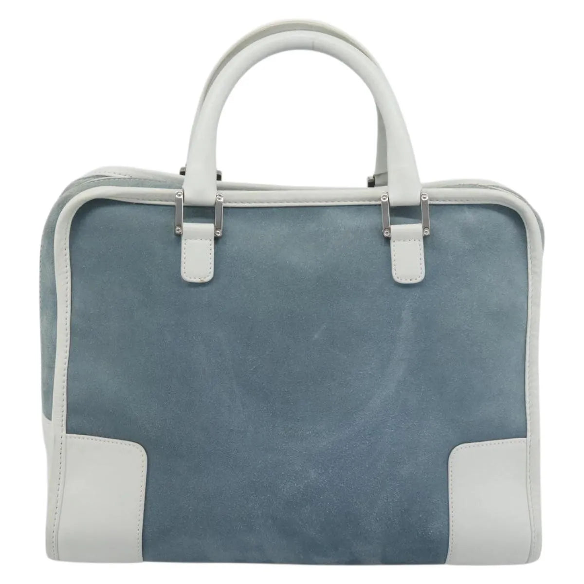 Loewe Amazona Suede, Blue, Suede, Handbag
