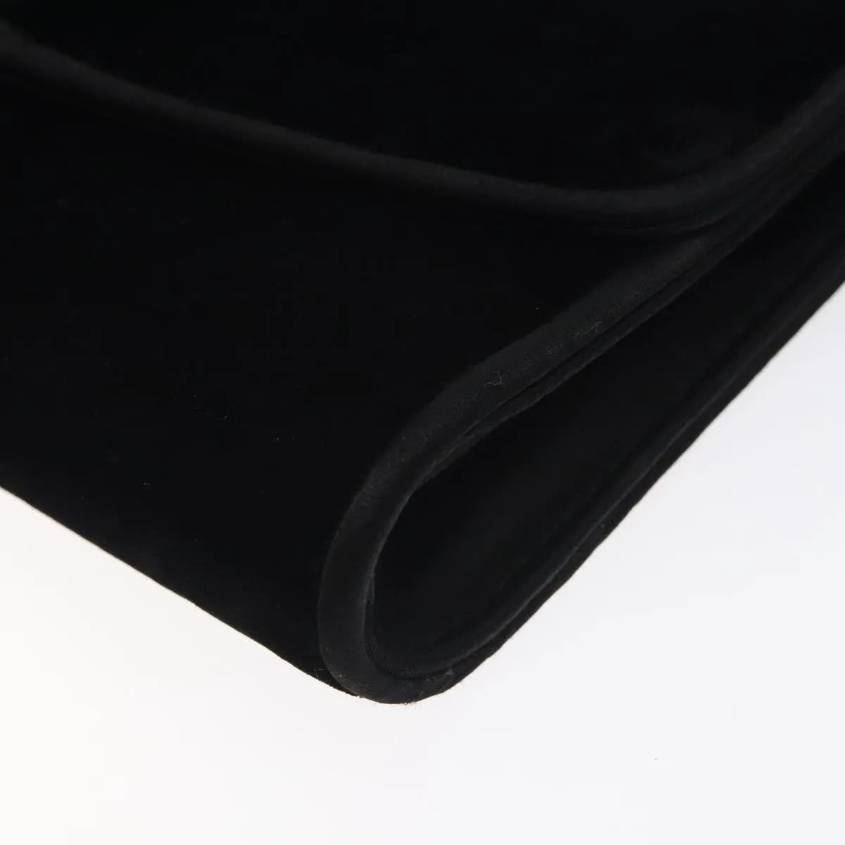 Gucci Vintage Flap Velvet, Black, Velvet, Shoulder Bag