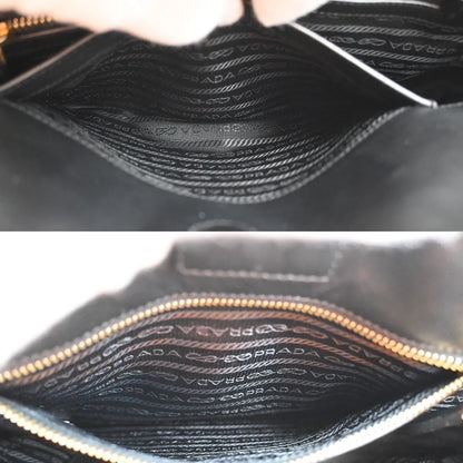 Prada Re-Edition Galleria Tote Saffiano Leather, Black, Leather, Tote Bag