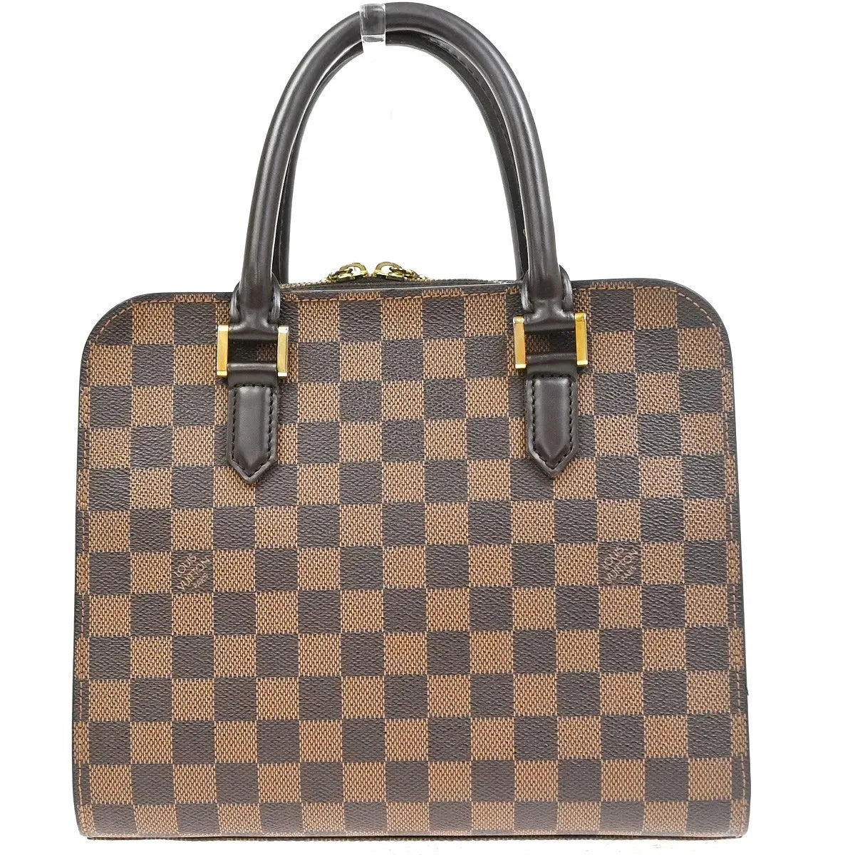 Louis Vuitton Triana Damier, Brown, Leather, Handbag