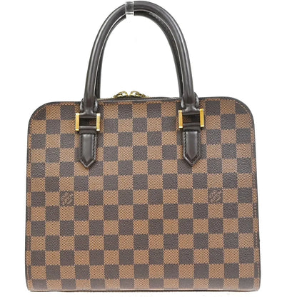 Louis Vuitton Triana Damier, Brown, Leather, Handbag
