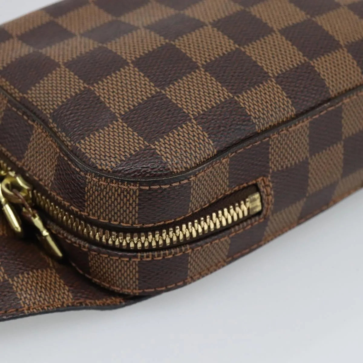 Louis Vuitton Geronimos Waist Damier, Brown, Canvas, Shoulder Bag