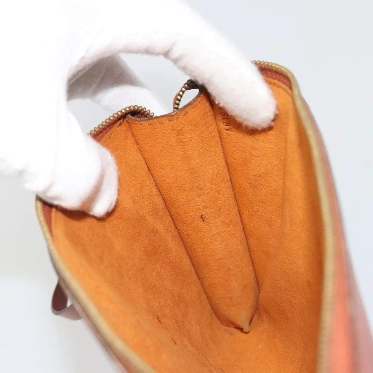 Louis Vuitton Pochette Accessoires Epi, Brown, Leather, Clutch